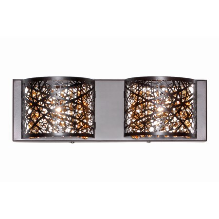 Et2 Inca 2-Light 4.25" Wide Bronze Vanity Light E21315-10BZ